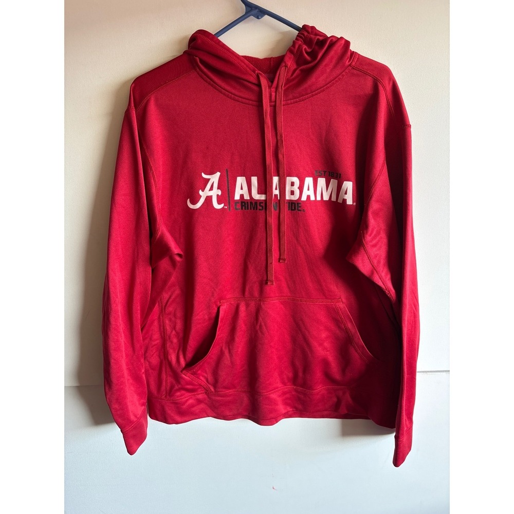 Alabama Crimson Tide Red Hoodie Sweatshirt Mens Medium J2 Sport NCAA Pullover